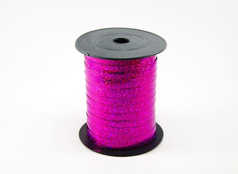 Лента металлизированная фуксия 5 мм (Лазер)