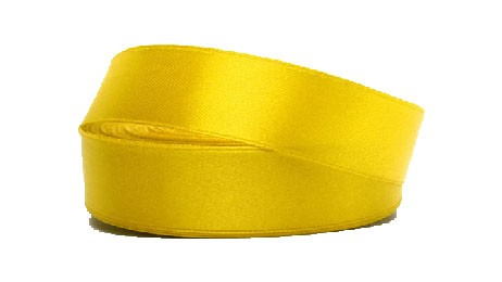 Атласная лента 2,5 см (Желтая)