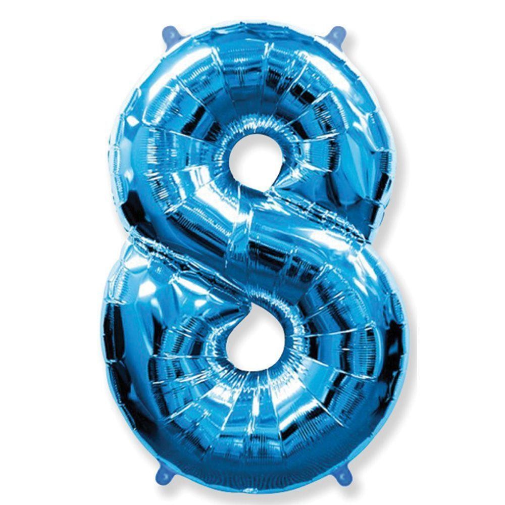 Фольга синяя цифра 8 (Flexmetal) (в инд.уп)