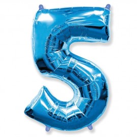 Фольга синяя цифра 5 (Flexmetal) (в инд.уп)