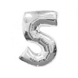 Фольга серебро цифра 5 (Flexmetal) (в инд.уп)
