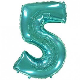 Фольга тиффани металлик цифра 5 (Flexmetal) (в инд.уп)