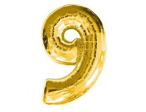 Фольга золото цифра 9 (Flexmetal) (в инд.уп) (в инд.уп)