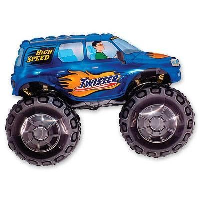 Фольга фигура большая Внедорожник синий Flexmetal (в инд. уп.)