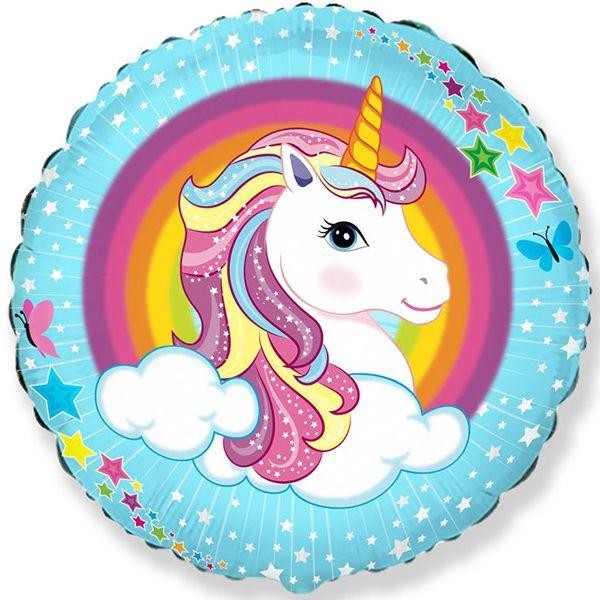 Фольга Единорог радужный Flexmetal