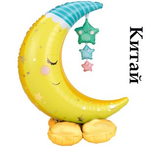 Фольгована фігура Місяць+база (Китай) (в інд. уп.)