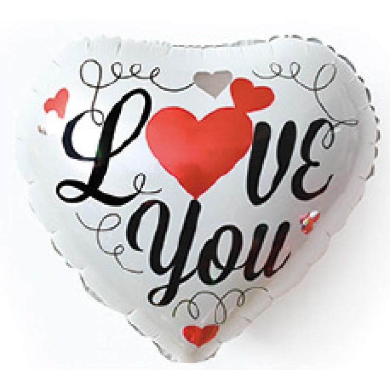 Фольга сердце 18