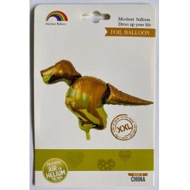 ИНД.УПАК. Фольга фигура Динозавр желтый XXL (Китай)