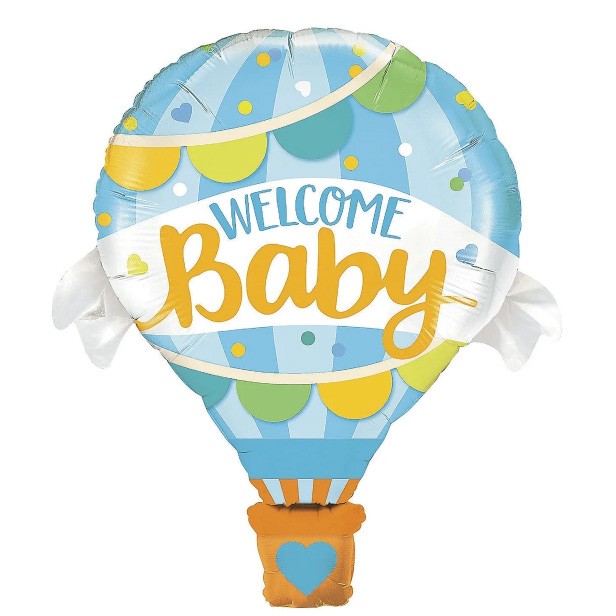Фольгована фігура Блакитний Повітряна куля (Китай) (в інд. уп.)