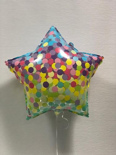 Фольга звезда конфетти цветное Арт-шоу