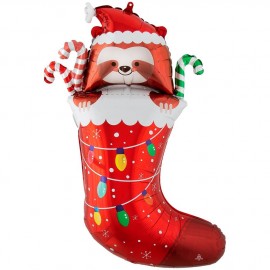 Фольга фигура Носок новогодний Anagram