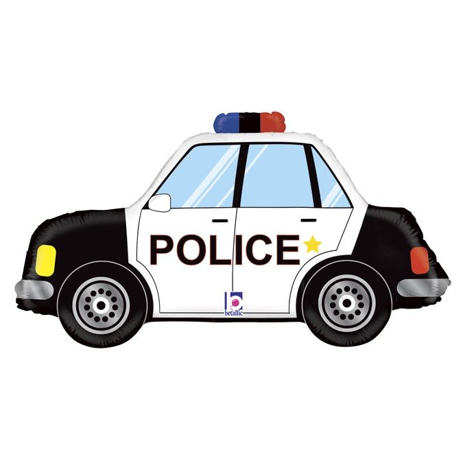 Фольга фигура большая Полицейский автомобиль (Grabo)