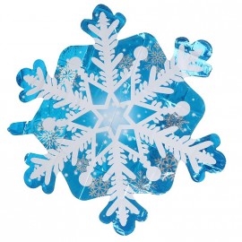 Фольгована фігура ВЕЛИКА Новорічна Сніжинка(Китай) (в інд. уп.)