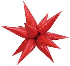 Фольга 3D Ежик красный (составной) (100*100 см) Китай