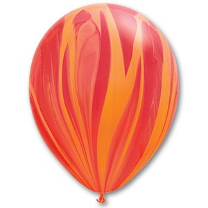 Воздушный шар Qualatex Агат Красно-оранжевый 11